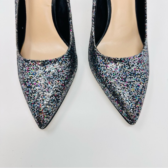 Mix No. 6 Danyah Festive Glam Grey Glitter Pumps - Picture 6 of 13